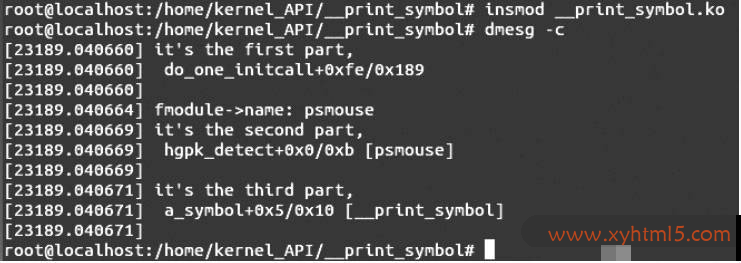 Linux内核API __print_symbol