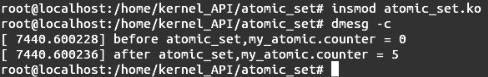 Linux内核API atomic_set