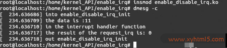 Linux内核API enable_irq